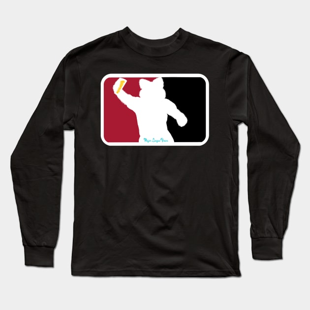 Baxter Mascot Major League Brews Long Sleeve T-Shirt by Major League Brews 